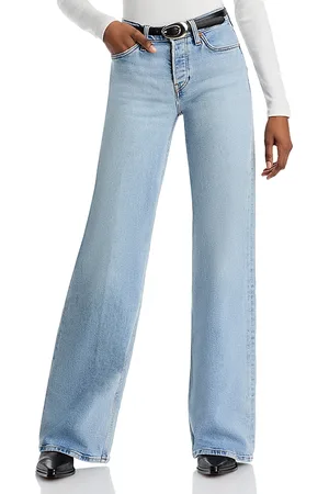 RE/DONE Mid Rise Wide Leg Jeans in Mid 90s