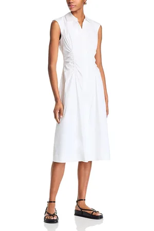 Derek Lam Nera Ruched Button Down Dress