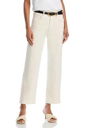 Mother The Rambler High Rise Ankle Wide Straight Jeans in