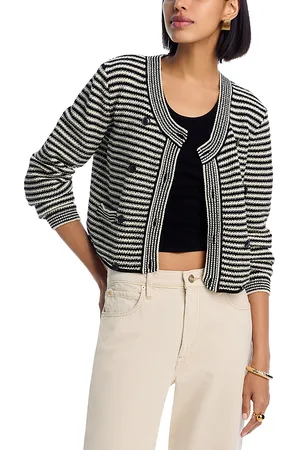 Frame The Court Crewneck Cardigan Sweater
