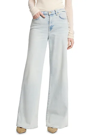 7 for all Mankind Lotta Wide Leg Jeans in Amuse Me