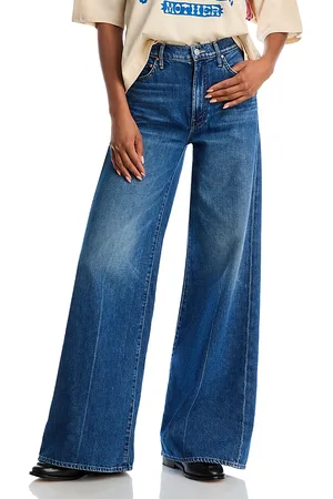 Mother The Undercover Sneak High Rise Wide Leg Jeans in