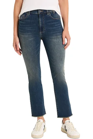 NIC+ZOE Raw Hem Demi Boot Jeans in