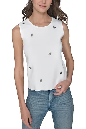 Karl Lagerfeld Floral Knit Top