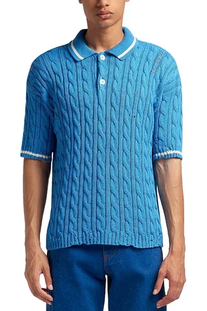 Marni Distressed Cable Knit Polo