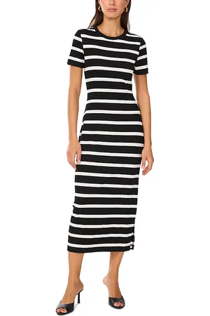 Vince Camuto Striped Midi Dress