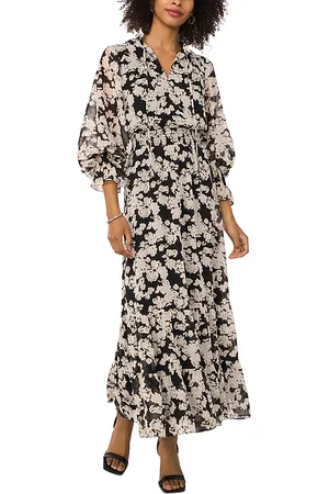 Vince Camuto Floral Smocked Maxi Dress