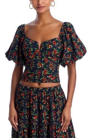 Aqua The White Lotus x Monkey Print Top