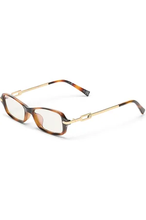 Le Specs Bamboozler Rectangle Blue Light Glasses, 53mm
