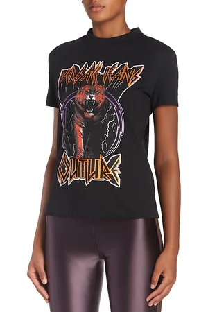 VERSACE Embellished Printed Tee