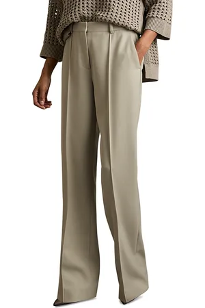 Reiss Brittany Textured Straight Leg Pants