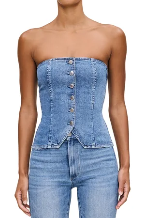 DL1961 Denim Bustier Top