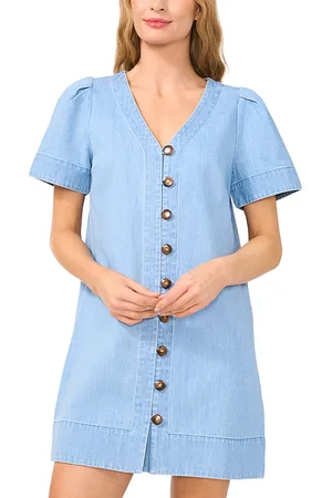 CE&CE Button Front Denim Dress