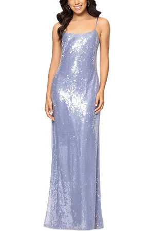 Aqua Sequin Gown