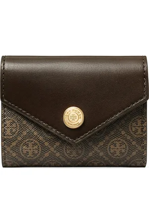 Tory Burch Small T Monogram Coated Canvas Envelope Wallet