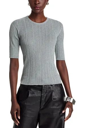 Majestic Ribbed Elbow Sleeve Top