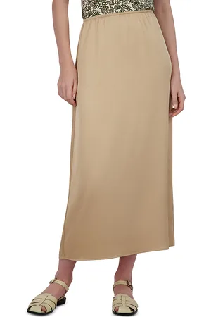 Point Satin A Line Skirt