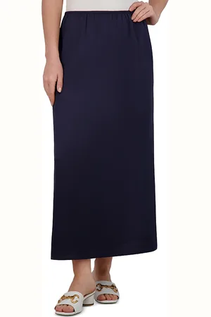 Point Satin A Line Skirt