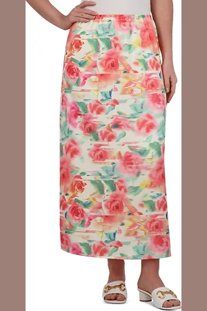 Point Satin A Line Skirt