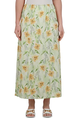 Point Satin A Line Skirt