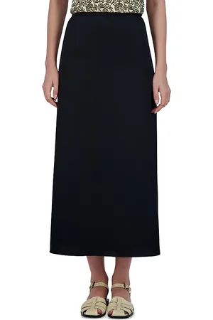 Point Satin A Line Skirt