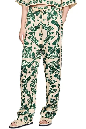 Sandro Floral Trousers