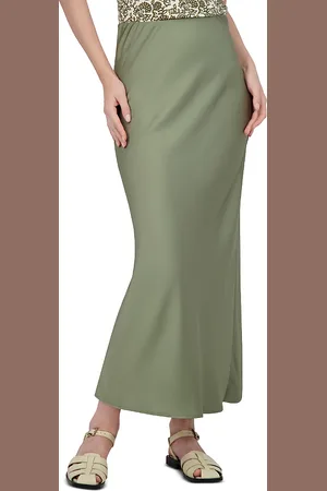 Point Satin Slip Skirt