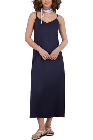 Point Satin A Line Slip Dress
