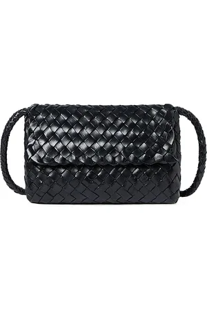 Loeffler Randall Mini Woven Leather Crossbody