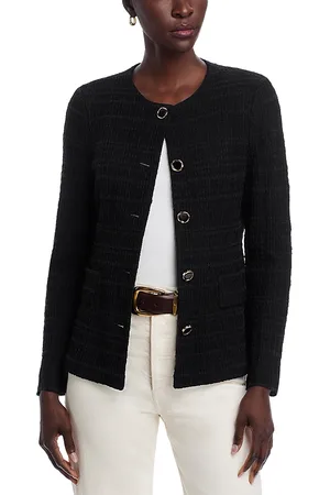 Misook Raised Geometric Knit Jacket