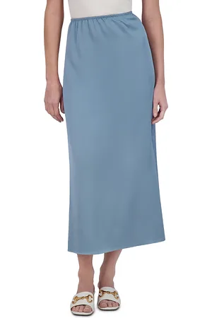 Point Satin A Line Skirt