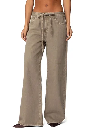Edikted Hudson Oversized Tie Belt Jeans