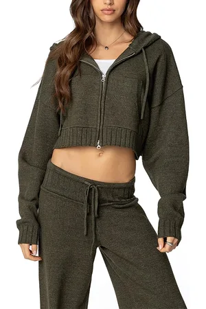 Edikted Russell Knit Hooded Cardigan