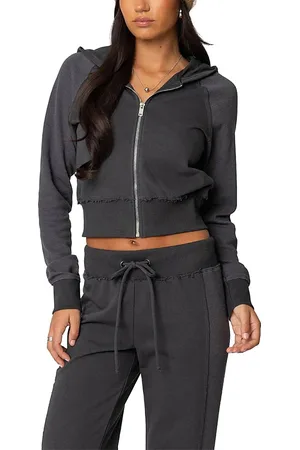 Edikted Chandler Waffle Hooded Cardigan