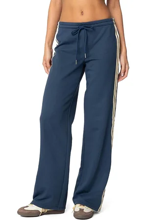 Edikted Averie Contrast Striped Sweatpants
