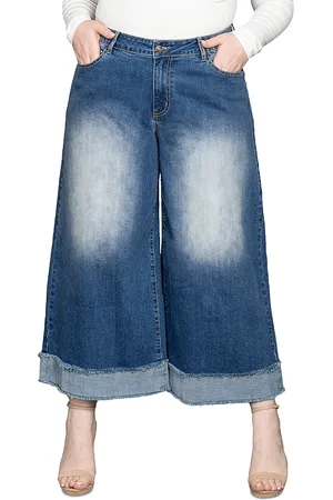 Standards & Practices Cropped Wide Leg Jeans in
