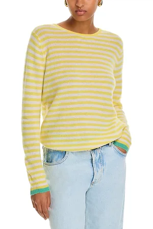 JUMPER 1234 Cashmere Tipped Little Stripe Sweater