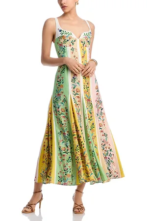 Farm Rio Floral Striped Dress