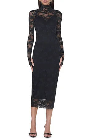 AFRM Shailene Leaf Lace Midi Dress