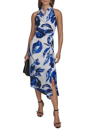 DKNY Asymmetric Midi Dress
