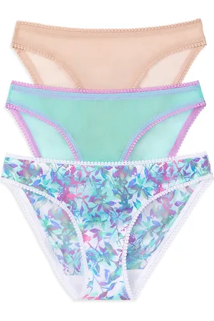 On Gossamer Mesh Hip Bikinis, Set of 3