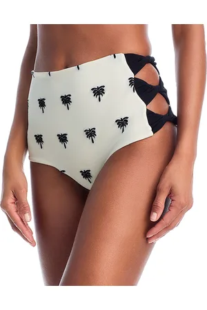 Juan de Dios Embroidered Cutout Side Bikini Bottom