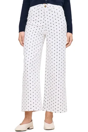 DL1961 Hepburn High Rise Ankle Wide Leg Jeans in