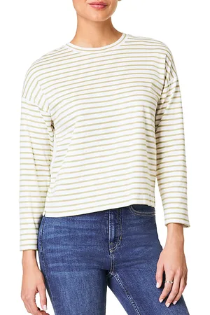 Spanx Cool Cotton Boxy Long Sleeve Tee