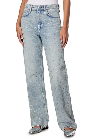 RAG&BONE Shea High Rise Relax Straight Jeans in