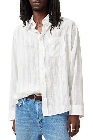 AllSaints Karmi Tonal Stripe Relaxed Fit Shirt