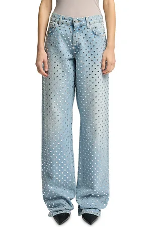 7 for all Mankind Straight Trouser High Rise Jeans in