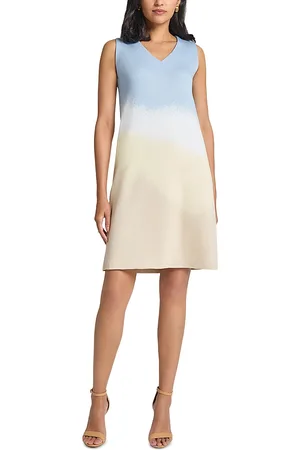 Misook Landscape Ombre Shift Dress