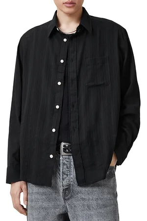 AllSaints Karmi Tonal Stripe Relaxed Fit Shirt