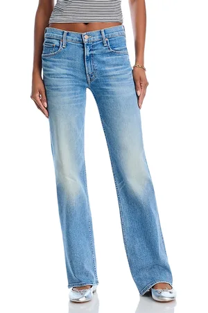 Mother The Bookie Sneak Mid Rise Bootcut Jeans in